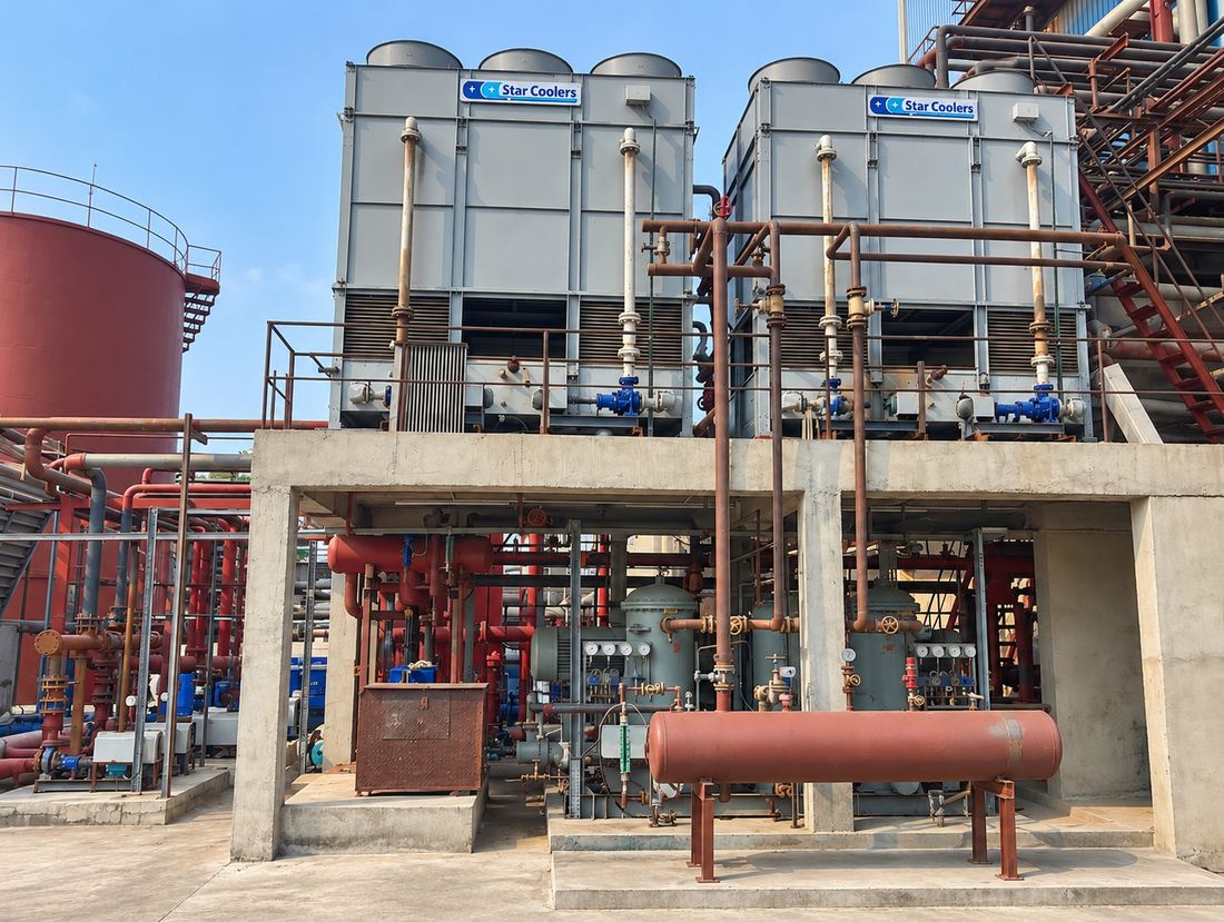 Ammonia chiller plant