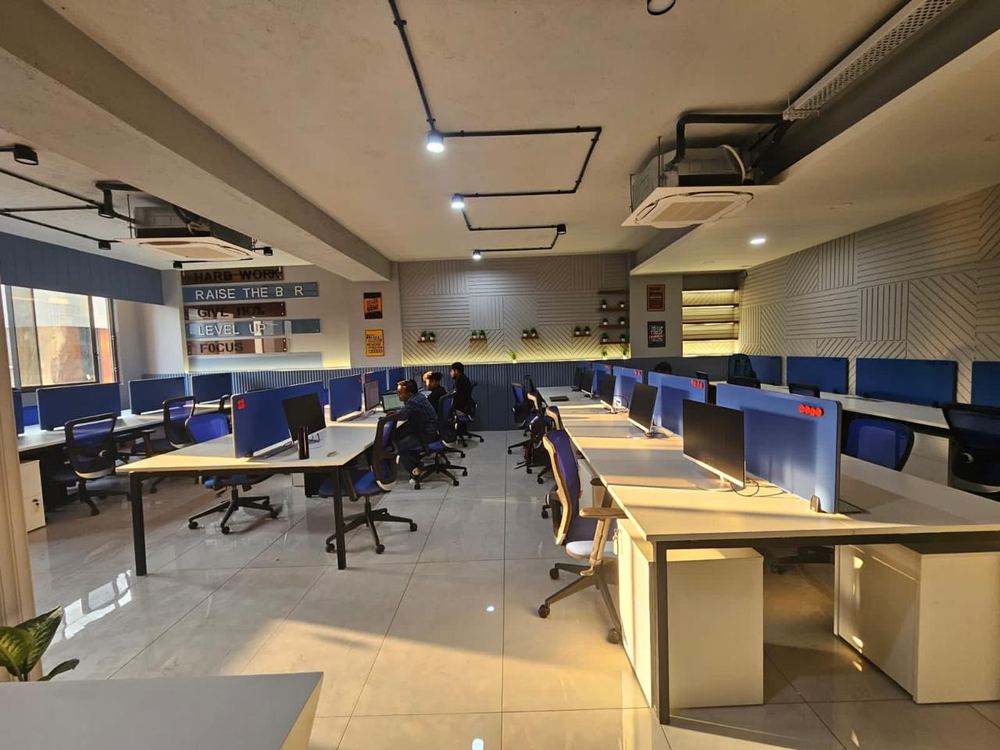 Open-plan engineering office at Infiglobal, Vadodara